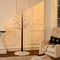 Best Choice Products Set of 3 Lighted Twig Birch Trees, 4ft, 6ft, 8ft w/ 300 LEDs, Warm White, Multicolor Lights